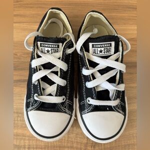 CONVERSE Kids Black and White Sneakers